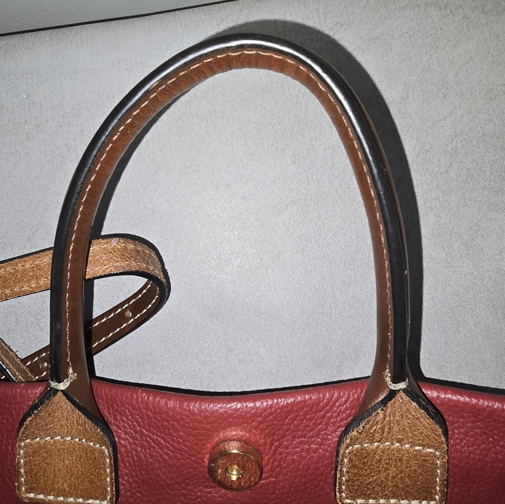 Dooney & Bourke Burgundy Leather Tote/Crossbody - Picture 9 of 13
